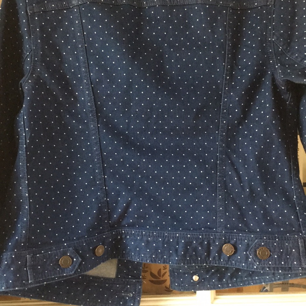 Talbots Tiny Polka Dots Jean Jacket - image 5